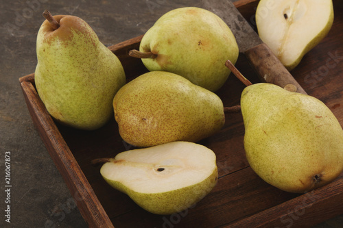 fresh ripe english pears
