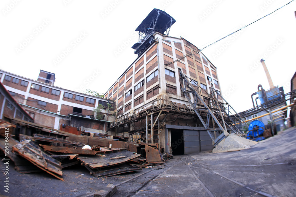 The plant and equipment of a coal mine