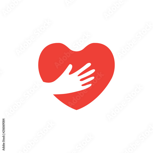 Love and passion logo design template