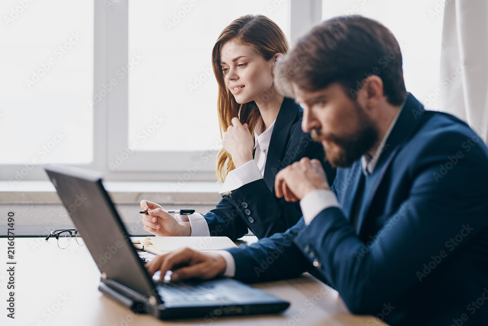 business people working on laptop business people working on laptop