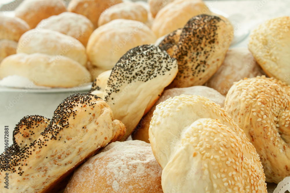 Fototapeta premium fresh baked bread selection