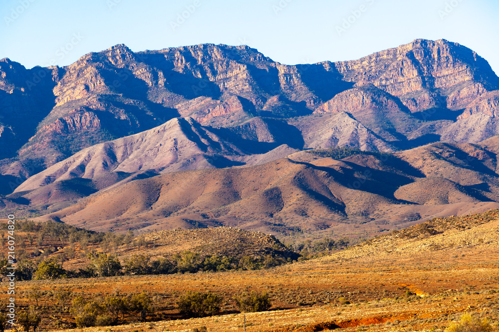 Picturesque hills and cliffs of Flinders Ranges in South Australia
