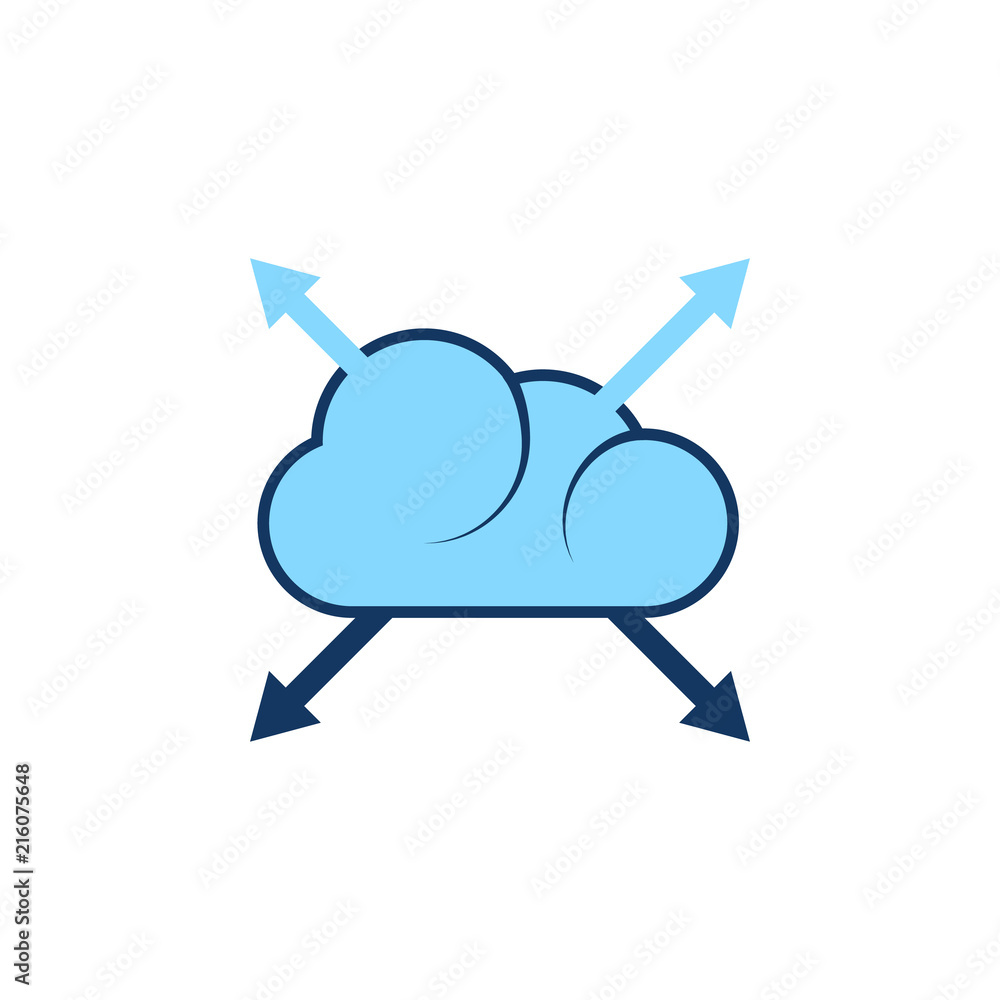 Arrow Cloud Computing Logo Icon Design Arrow Cloud Computing Logo Icon Design