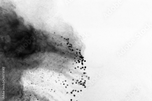 Powder explosion as background