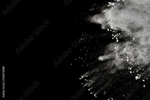 Powder explosion as background