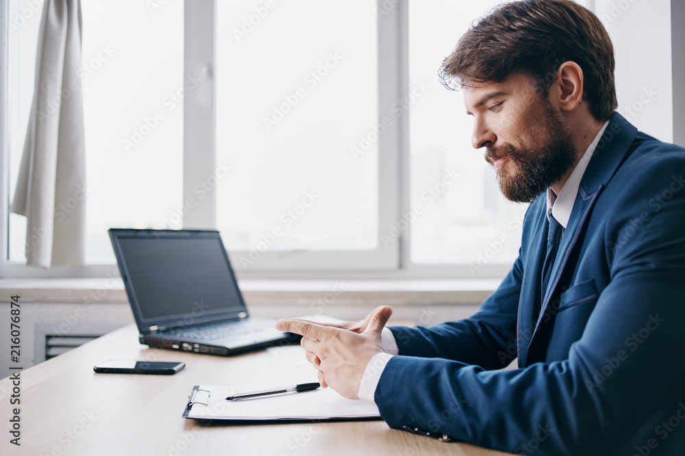 business man sitting at table, outdoor laptop business man sitting at table, outdoor laptop