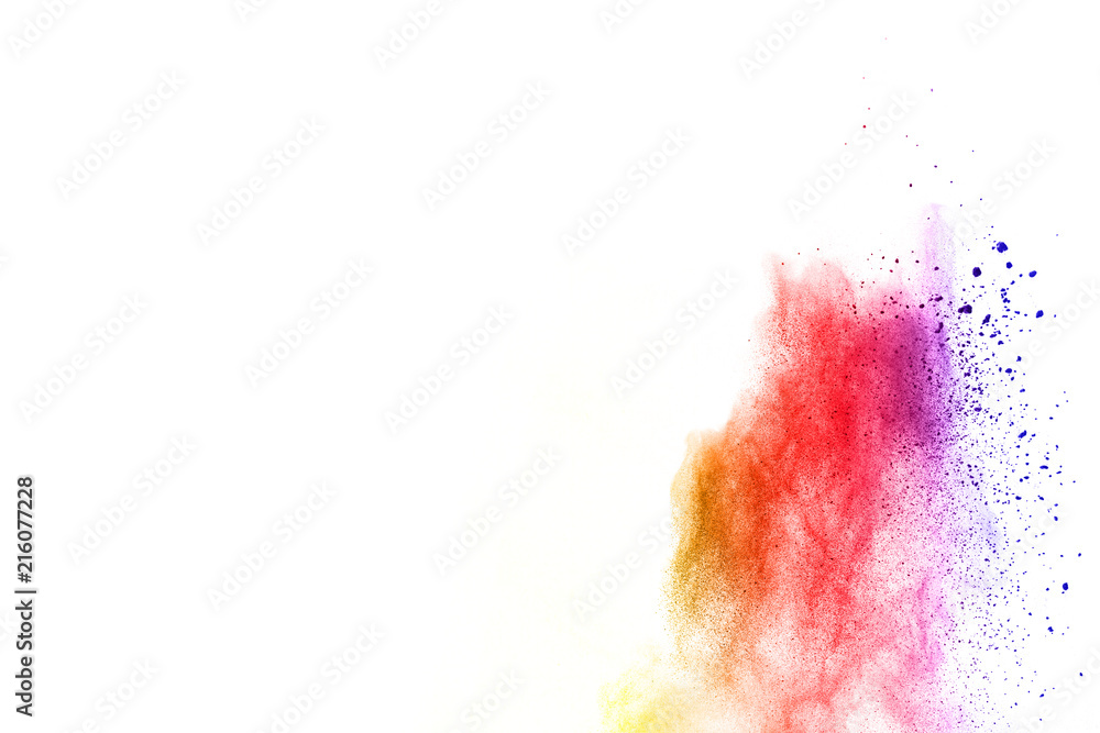 abstract powder splatted background. Colorful powder explosion on white background. Colored cloud. Colorful dust explode. Paint Holi. abstract powder splatted background. Colorful powder explosion on white background. Colored cloud. Colorful dust explode. Paint Holi.