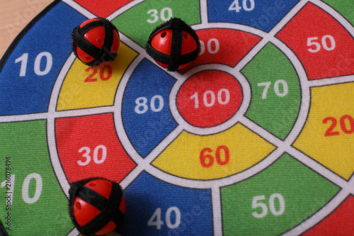 Bild auf Leinwand Colorful children's target.jpg