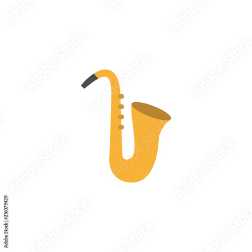 Saxophone Music Entertainment Logo Icon Design