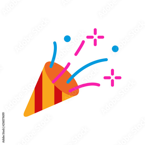 Ribbon Party Logo Icon Design
