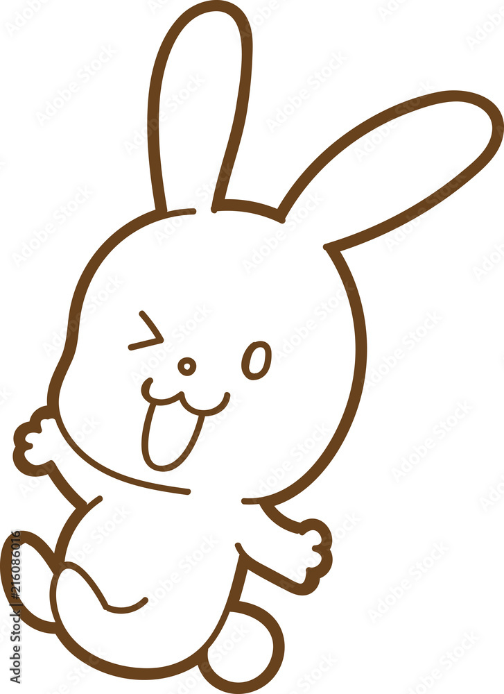 かわいいうさぎのイラスト素材 Stock Vector Adobe Stock