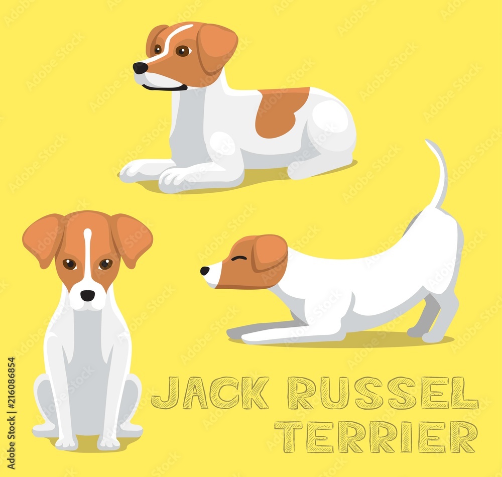 Dog Jack Russel Terrier Cartoon Vector Illustration Stock Vector ...