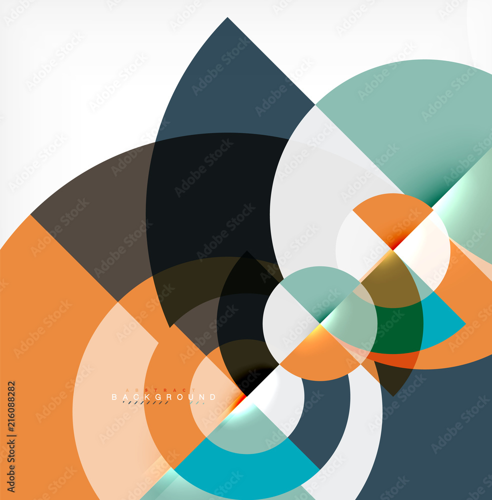 Obraz premium Modern circle abstract background