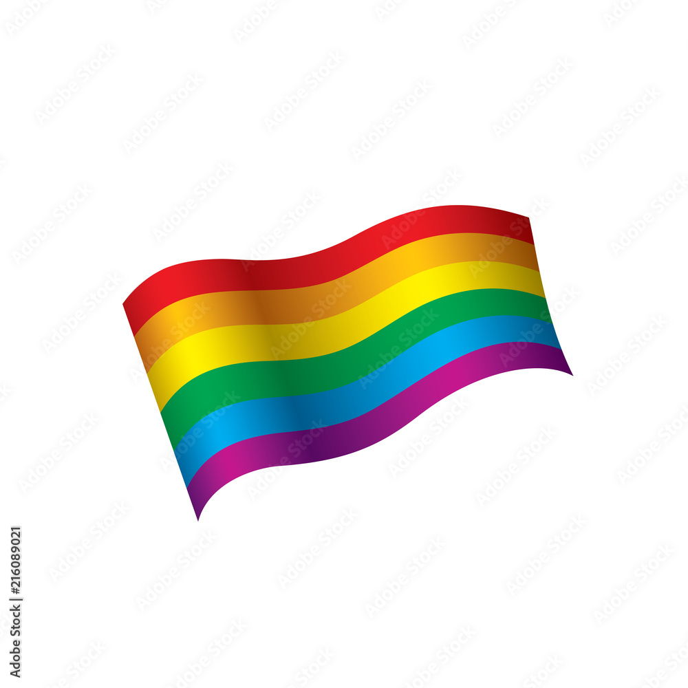 Vector a rainbow flag Vector a rainbow flag