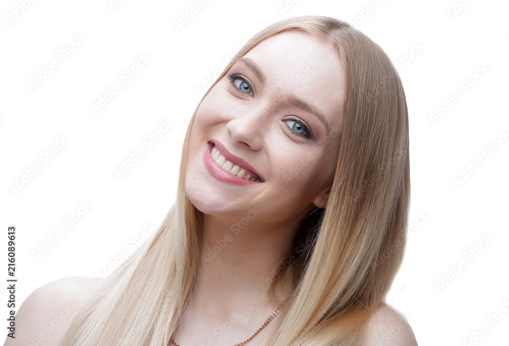 close-up. Portrait of a young business woman. close-up. Portrait of a young business woman.