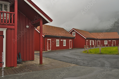 Fototapeta Naklejka Na Ścianę i Meble -  Traditional wooden scandinavian rural house