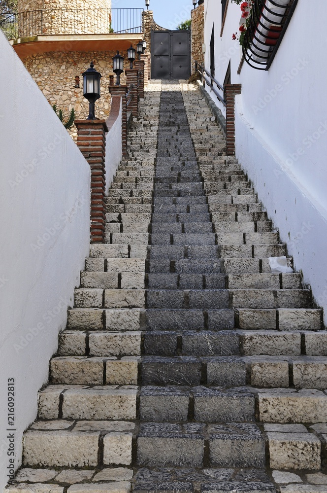 Obraz premium stone stairs leading up