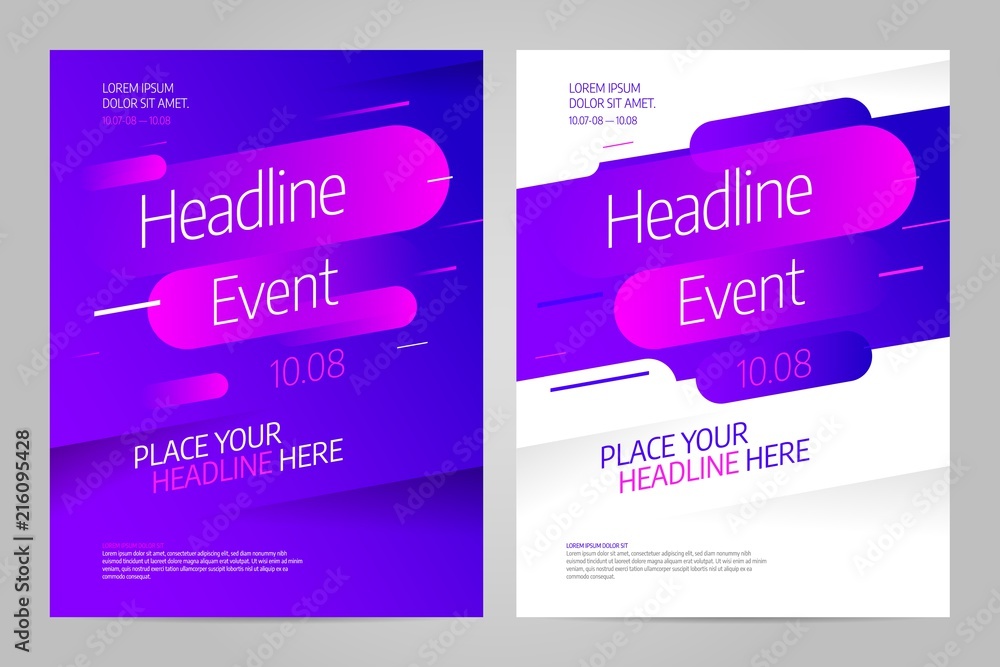 Obraz premium Vector layout design template for event. Eps10 vector.