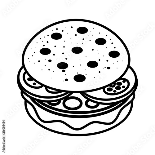 Coloring book, Burger