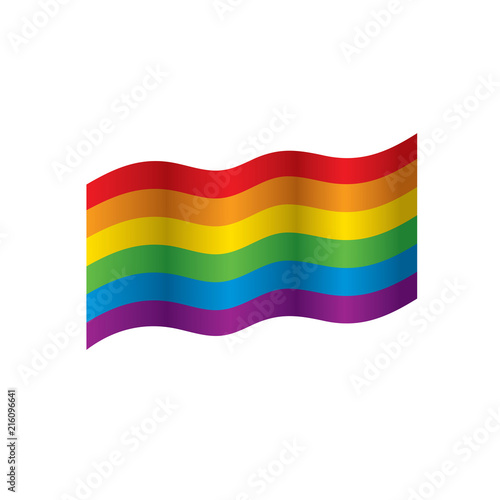 Vector a rainbow flag