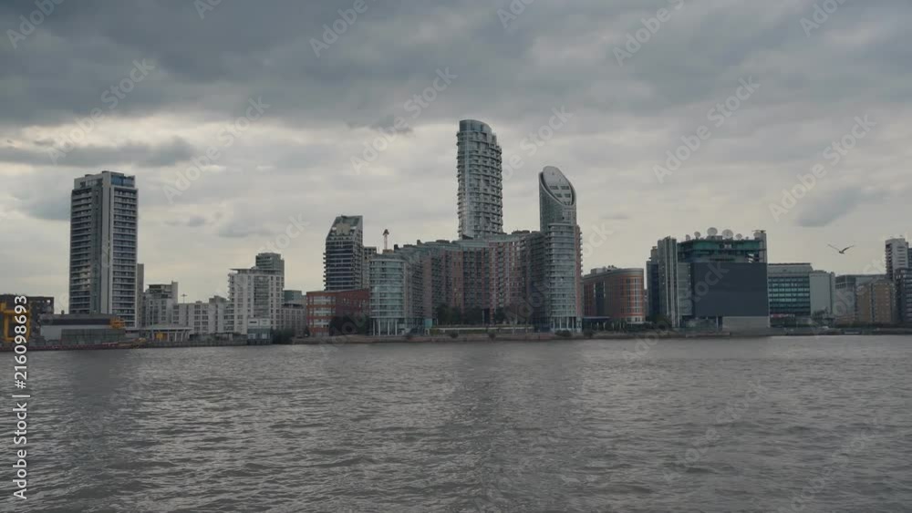 Dramatic clouds over the riverside. London. Dramatic clouds over the riverside. London.