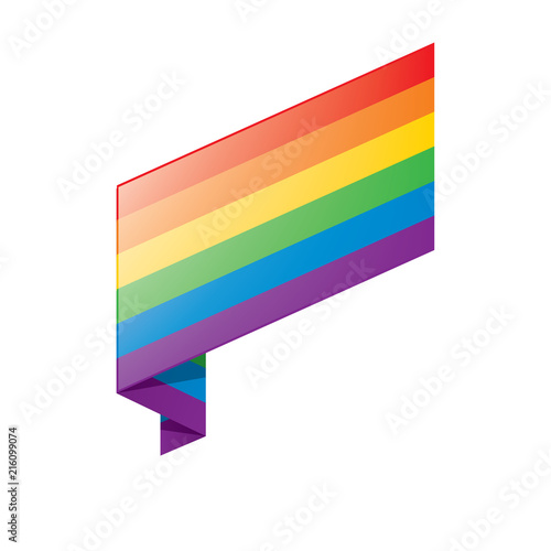 Vector a rainbow flag