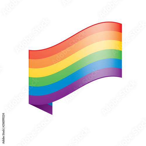Vector a rainbow flag