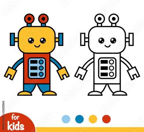 Coloring book, Robot