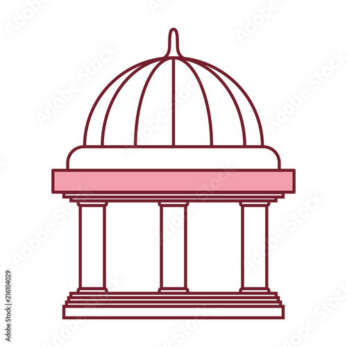 bank building isolated icon vector illustration design
