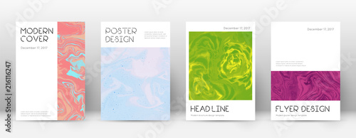 Abstract cover. Admirable design template. Suminagashi marble minimal poster. Admirable trendy abstr