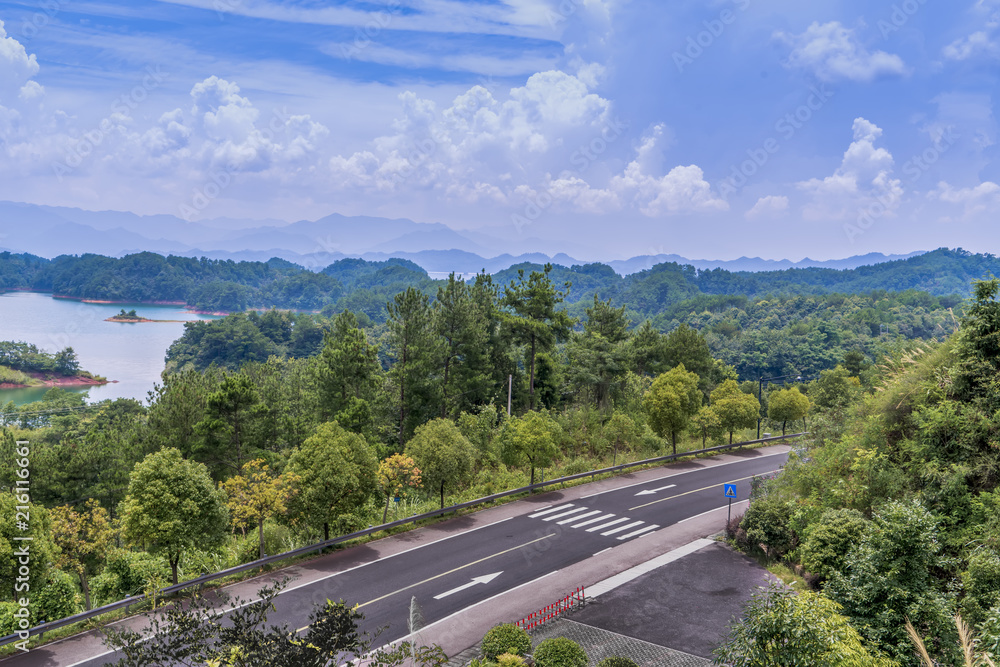 The beautiful landscape of Qiandao Lake The beautiful landscape of Qiandao Lake