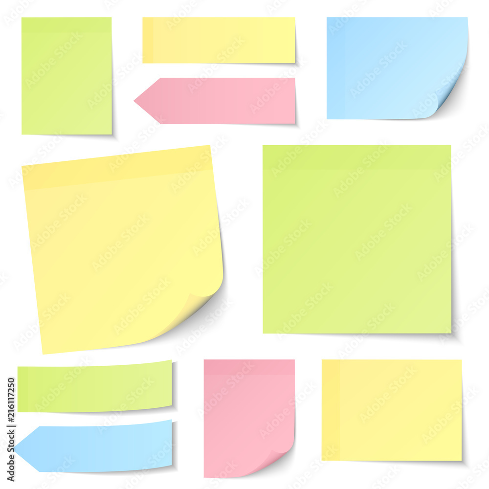 Collection Stick Notes Mix Color Pastel Collection Stick Notes Mix Color Pastel