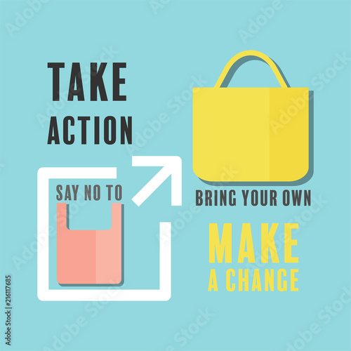 Composition of outline flat icons with text. Transit icon as a gimmick. Take action, make a change concept. Vector illustration.