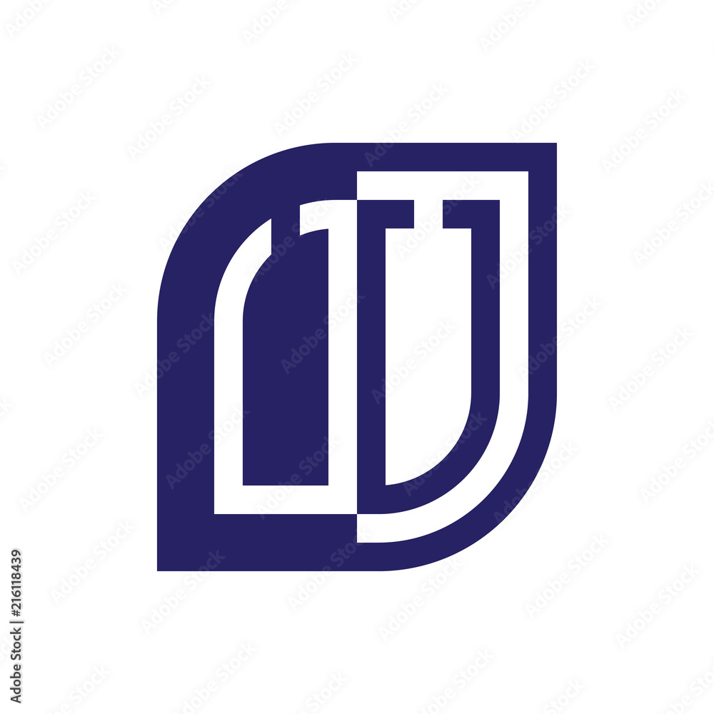 UU initial letter emblem logo negative space UU initial letter emblem logo negative space