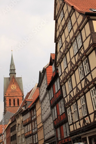 Altstadtblick in Hannover (Kramerstraße und Marktkirche)