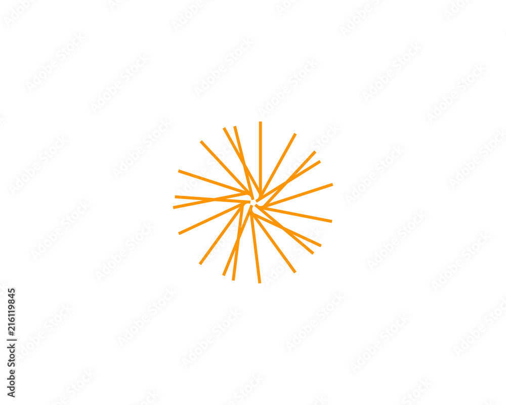 Obraz premium abstract sun logo
