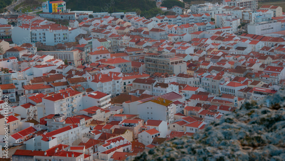 Obraz premium Nazare houses Portugal