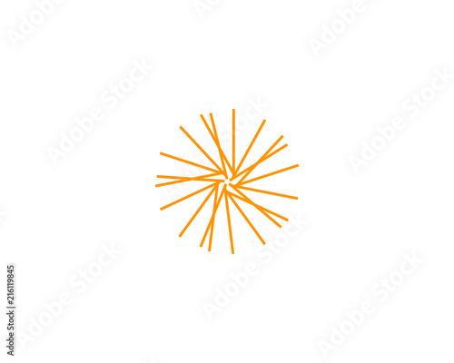 abstract sun logo