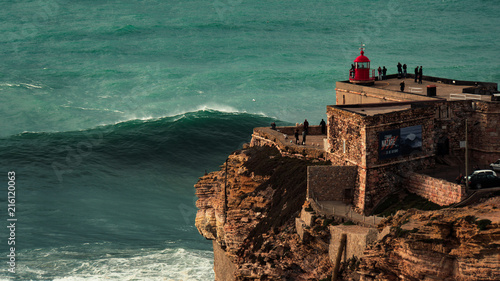 Nazare big wave surfing spot portugal