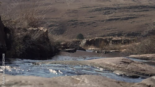 Water flowing over rocks in Dullstroom South Africa photo