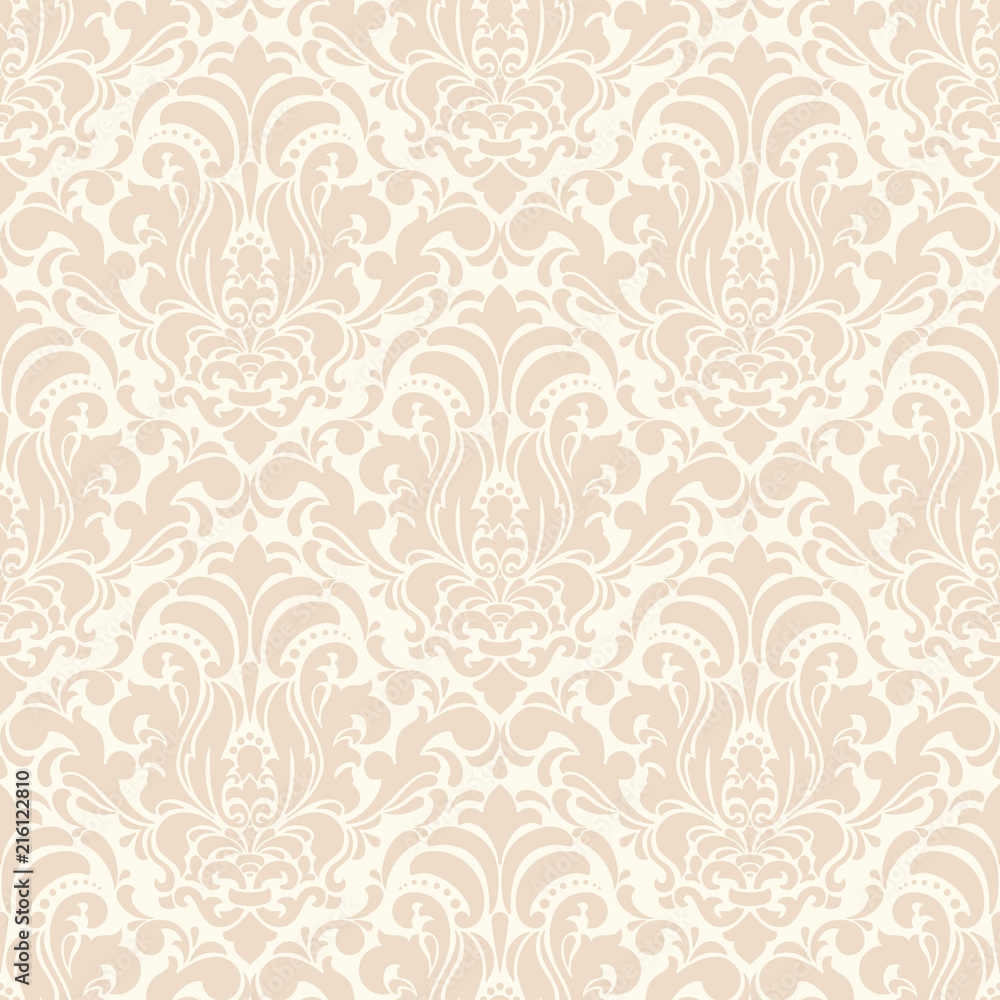 Vector damask seamless pattern background. Classical luxury old fashioned damask ornament, royal victorian seamless texture for wallpapers, textile, wrapping. Exquisite floral baroque template. Vector damask seamless pattern background. Classical luxury old fashioned damask ornament, royal victorian seamless texture for wallpapers, textile, wrapping. Exquisite floral baroque template.