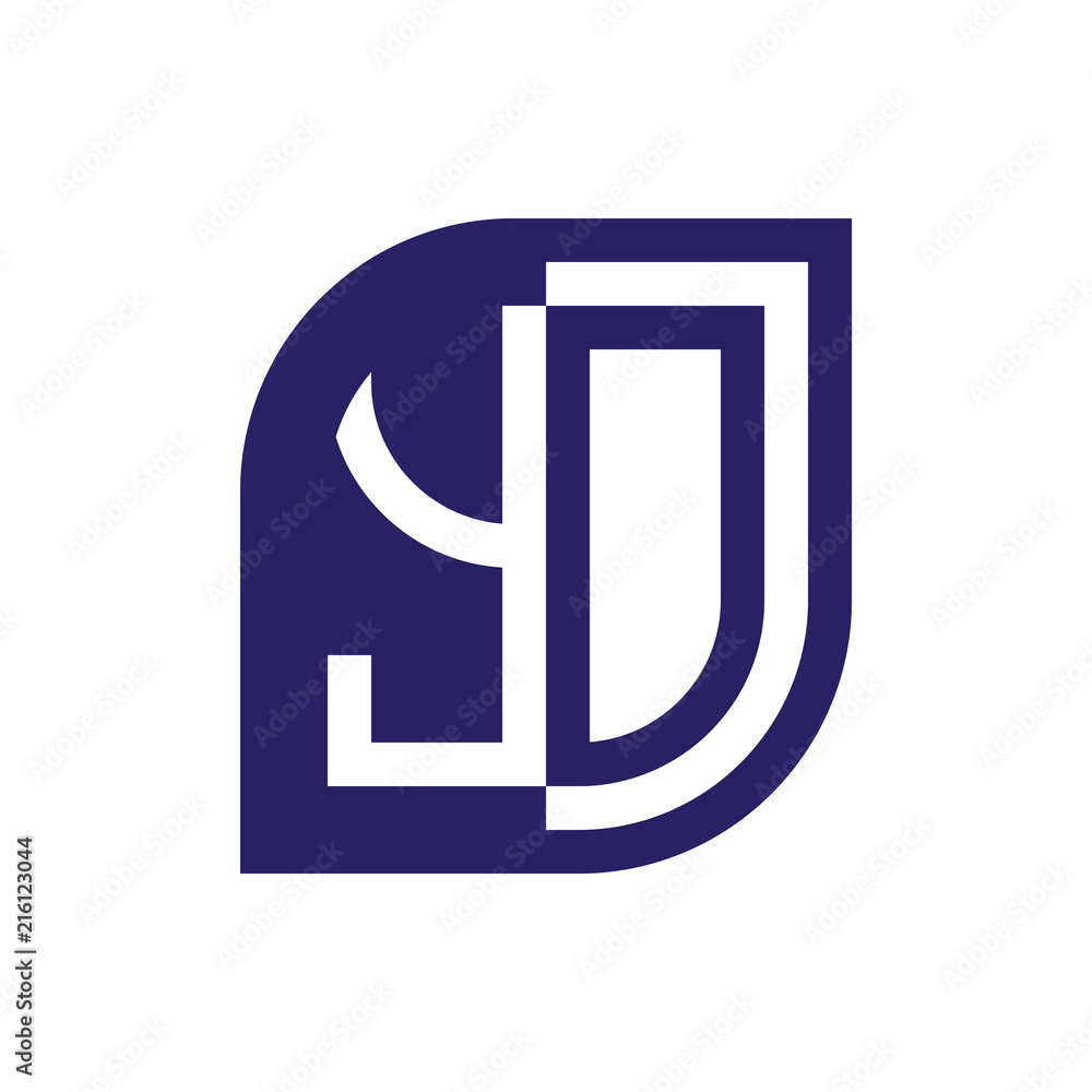 YO initial letter emblem logo negative space YO initial letter emblem logo negative space