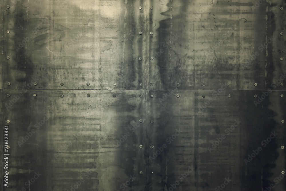 Obraz premium metal texture on the wall