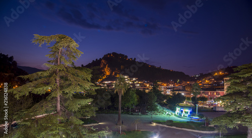 Berat city at night  Albania