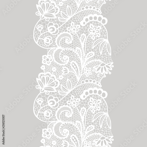 Lacy vintage trim.