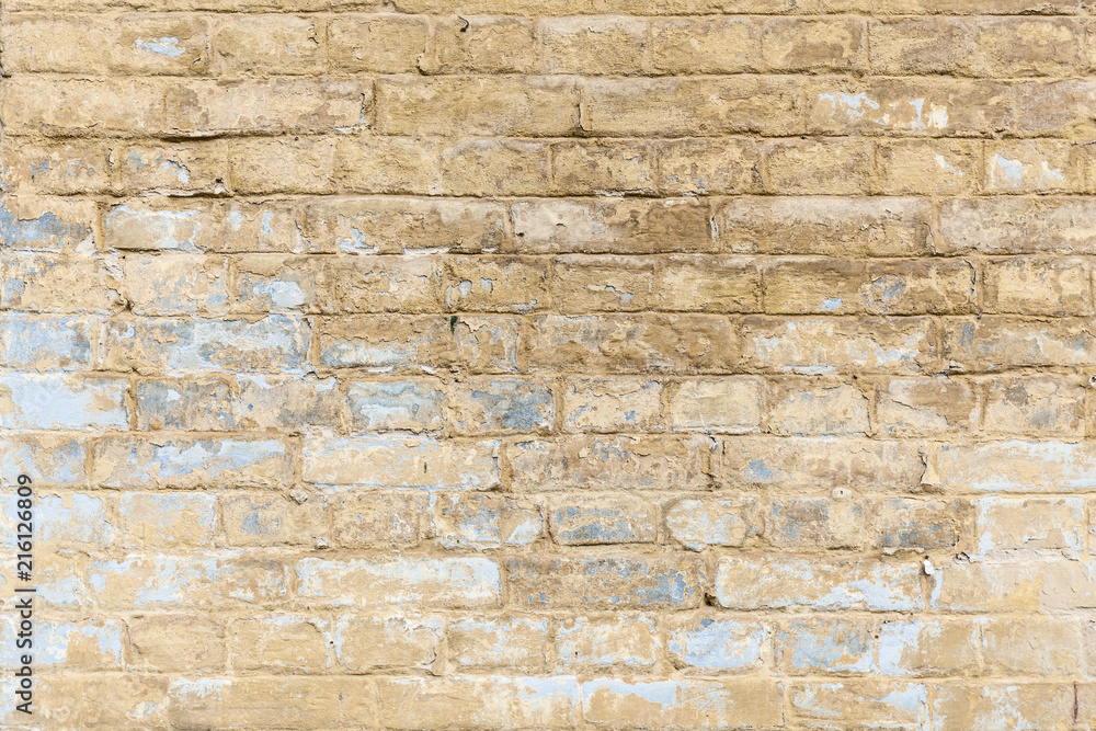 Brick wall blue color. Brick wall blue color.