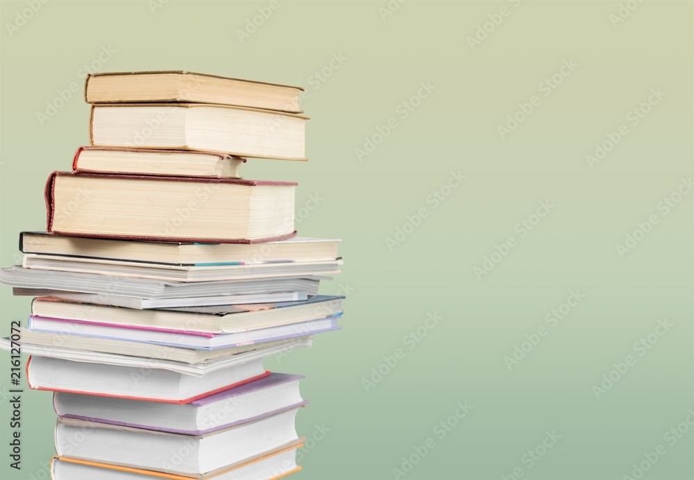 Collection of old books on background Collection of old books on background