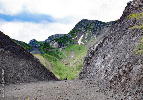 В горах Кавказа.