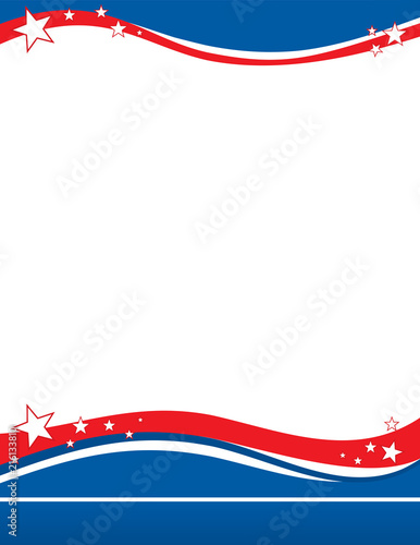 USA Flag Poster Template