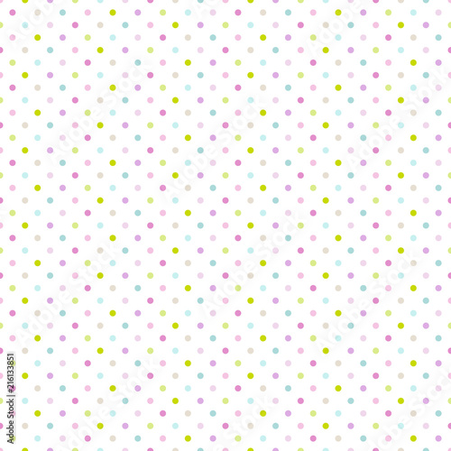 Seamless Pattern Dots Pastel